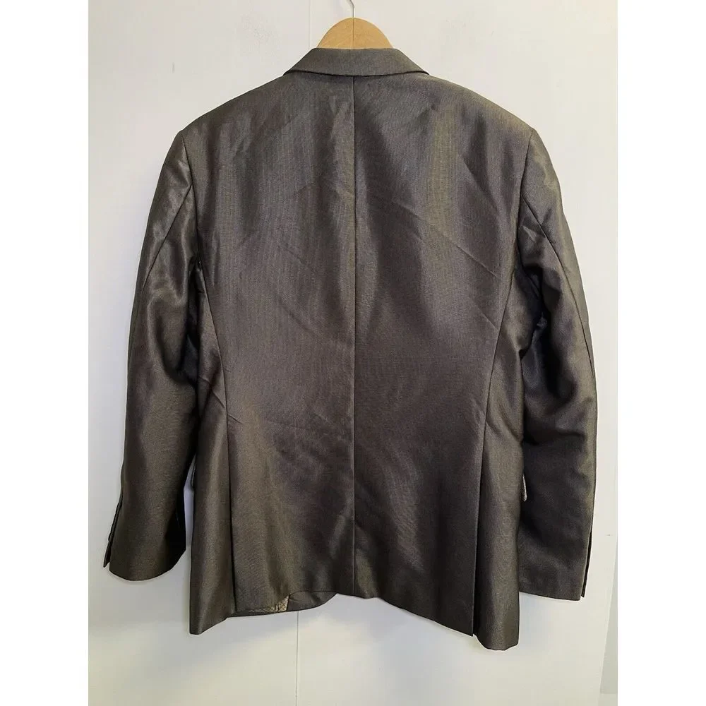 Vinci Sport Coat Blazer Jacket Mens Size 36S Brown Designed In‎ Italy